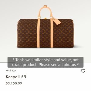 Authentic Louis Vuitton Monogram keepall 55 tote travel weekender bag vintage LV